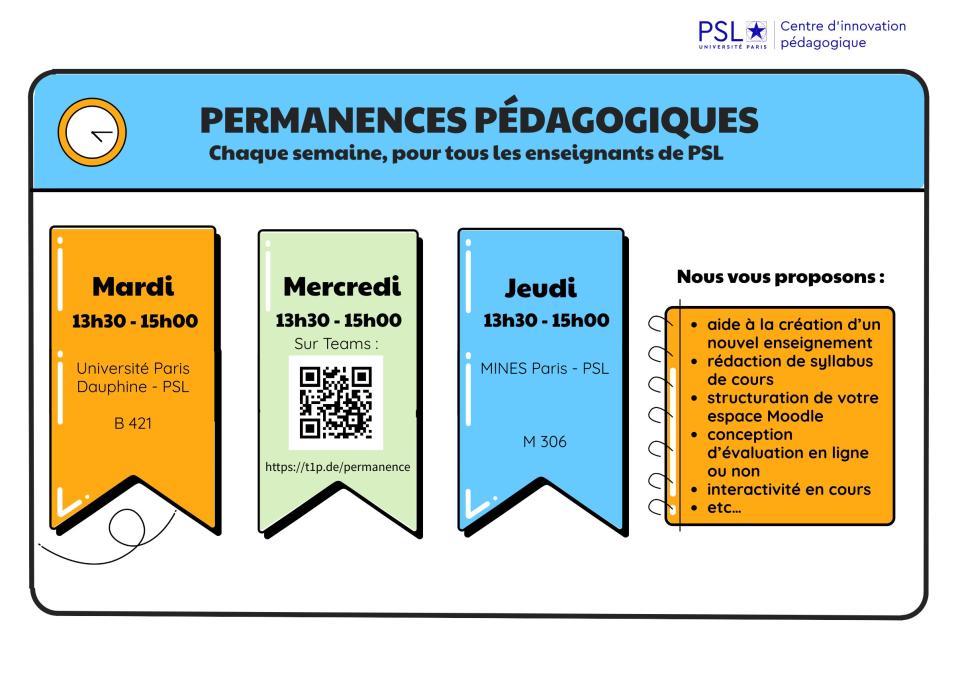 Le CIP lance ses permanences pédagogiques